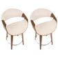 Lumisource Curvo Counter Stool in Cream (Set of 2), , large