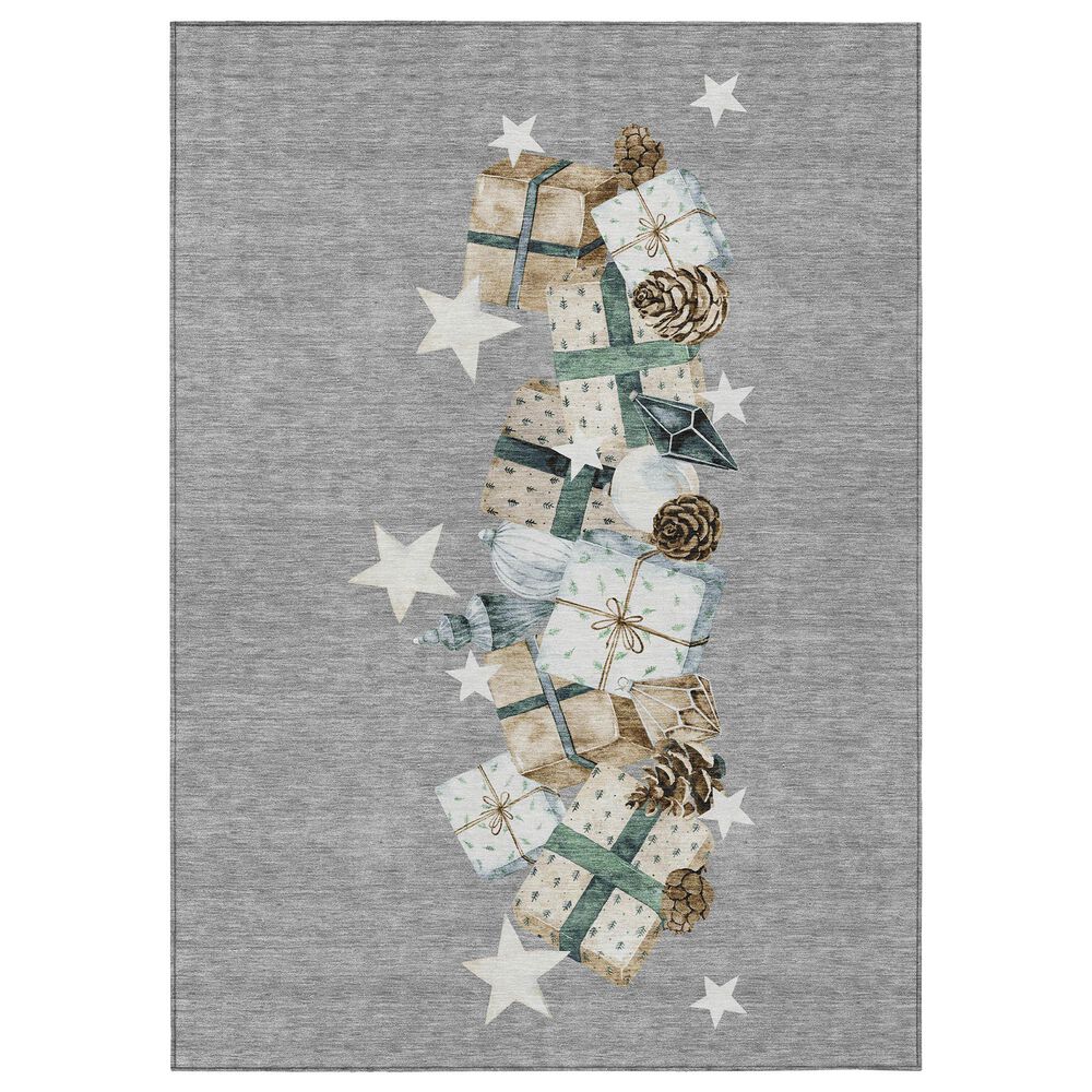 Dalyn Rug Company Wonderland WN33 3" x 5" Gray Indoor/Outdoor Area Rug, , large
