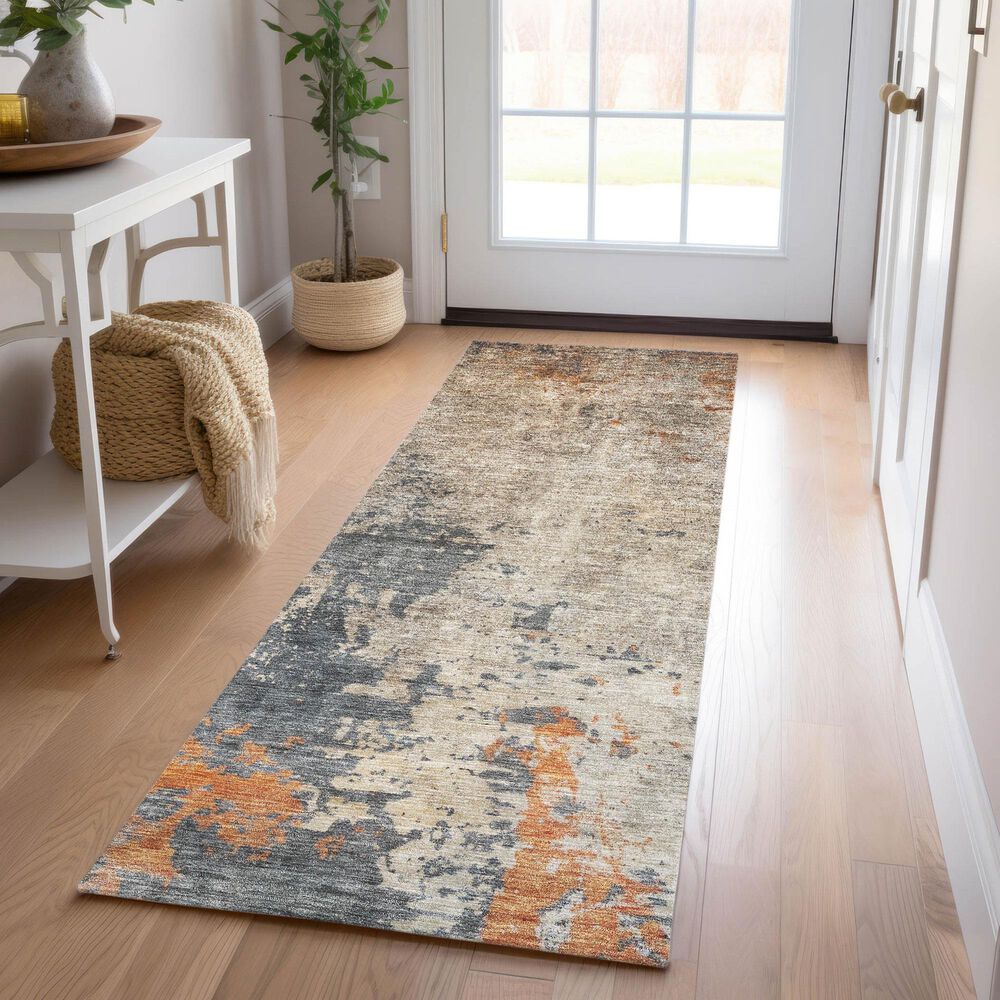 Dalyn Rug Company Nouveau NV20 2&#39;3&quot; x 7&#39;6&quot; Khaki Indoor/Outdoor Runner, , large