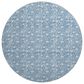 Dalyn Rug Company Soft Essentials Floral Denim 8" Round Indoor/Outdoor Area Rug, , large