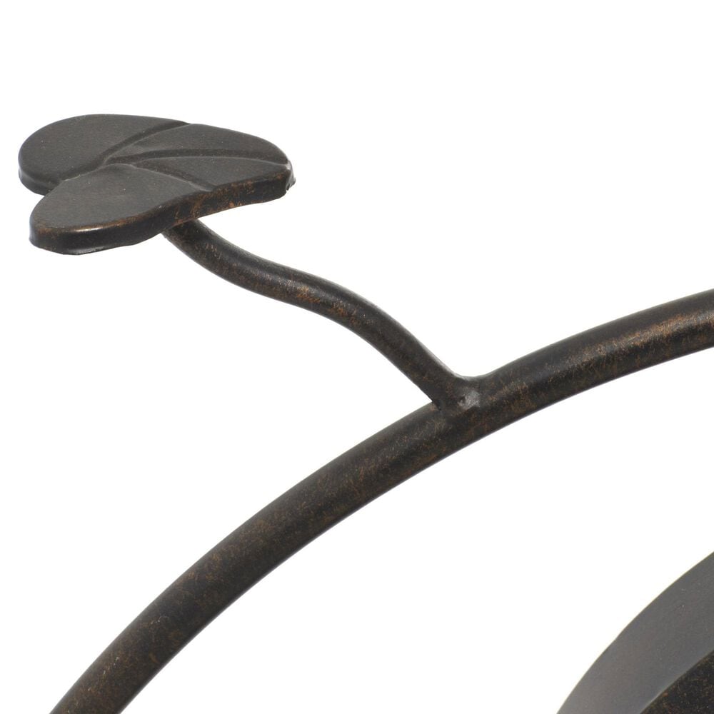 Maple and Jade Bike Vintage Decorative Table Clock in Weathered Black and White, , large
