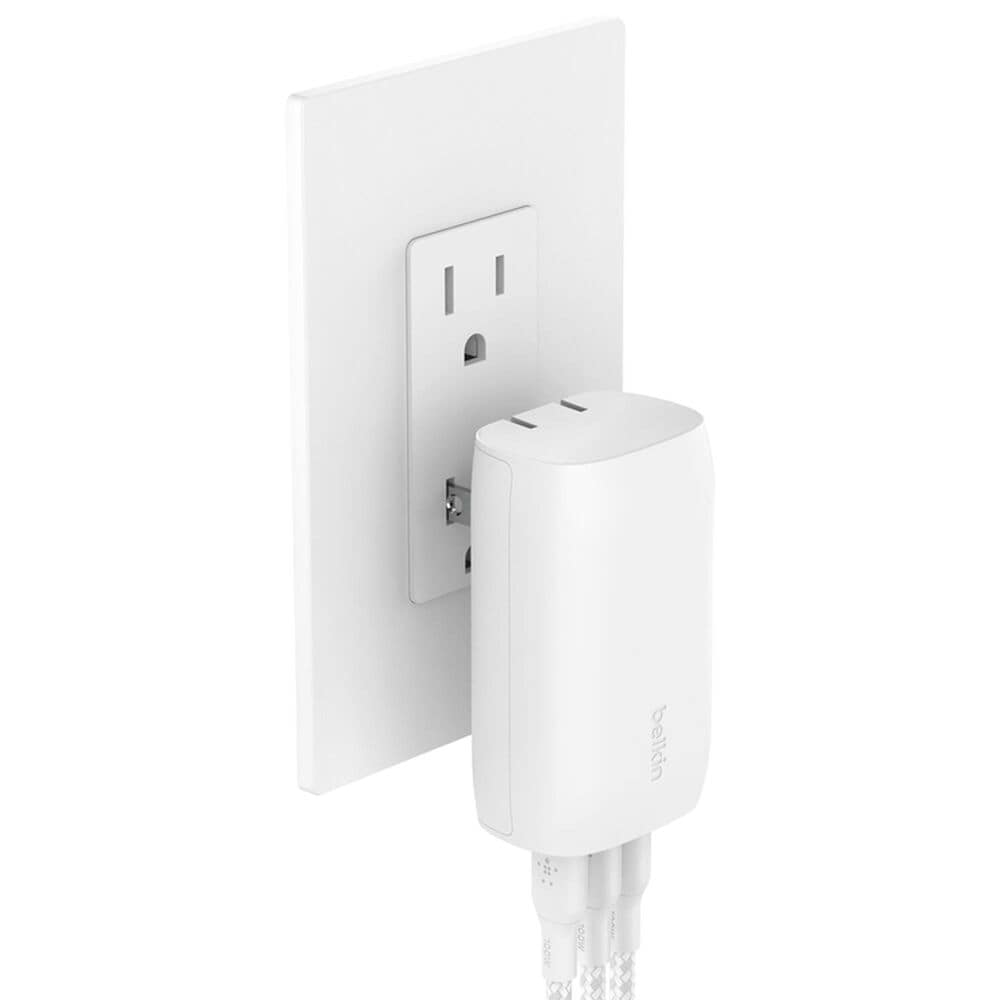 Belkin BoostCharge 67W 3-Port USB-C Charger with PPS in White, , large