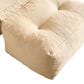 HOMLUX 2-in-1 Bean Bag Chair with Ottoman in Beige, , large