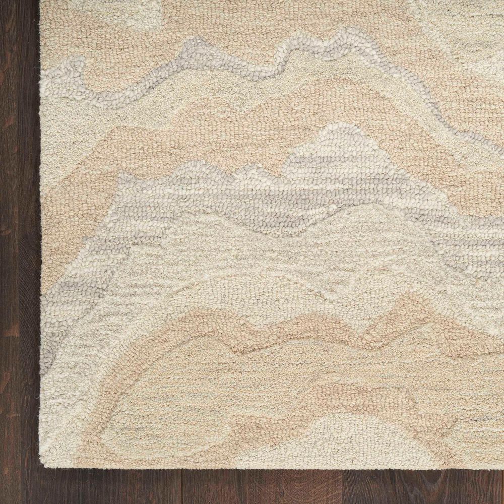 Nourison Graceful 2&#39;3&quot; x 7&#39;6&quot; Beige Runner, , large