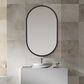 Salt & Light 32" x 20" Wall Mirror in Matte Black, , large