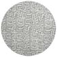 Dalyn Rug Company The Reserve TR1 Gray 8" Round Indoor/Outdoor Area Rug, , large