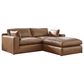 Ashley Emilia 3-Piece Stationary Reversible Sectional with Ottoman in Caramel, , large