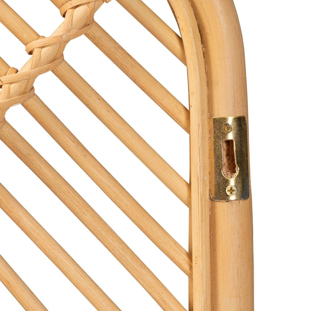 Baxton Studio Sakina Queen Panel Headboard in Natural Brown, , large