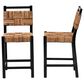Baxton Studio Raniya Counter Stool in Natural Brown and Black (Set of 2), , large