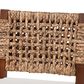 Baxton Studio Alise Bar Stool in Earthy Brown and Natural Brown, , large
