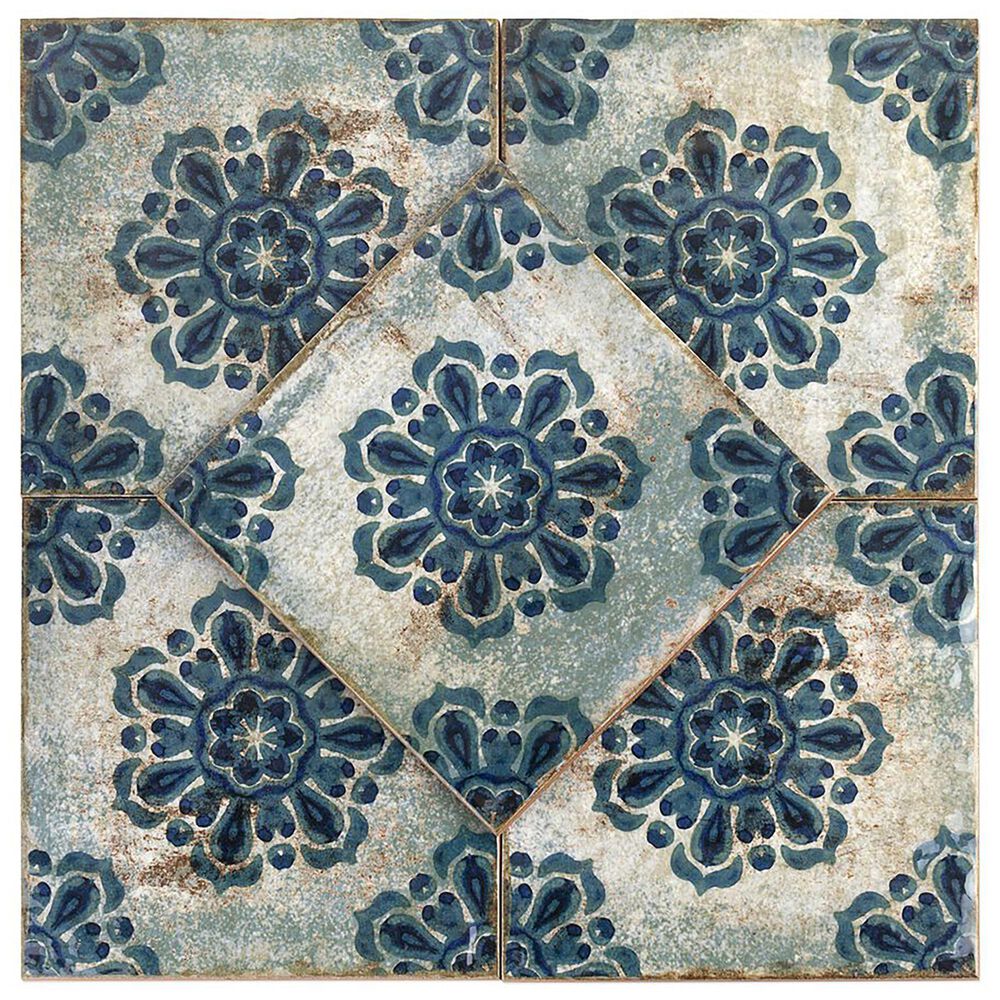 Soho Studio Angela Harris Dunmore Vechio Decor 8&quot; x 8&quot; Ceramic Tile, , large