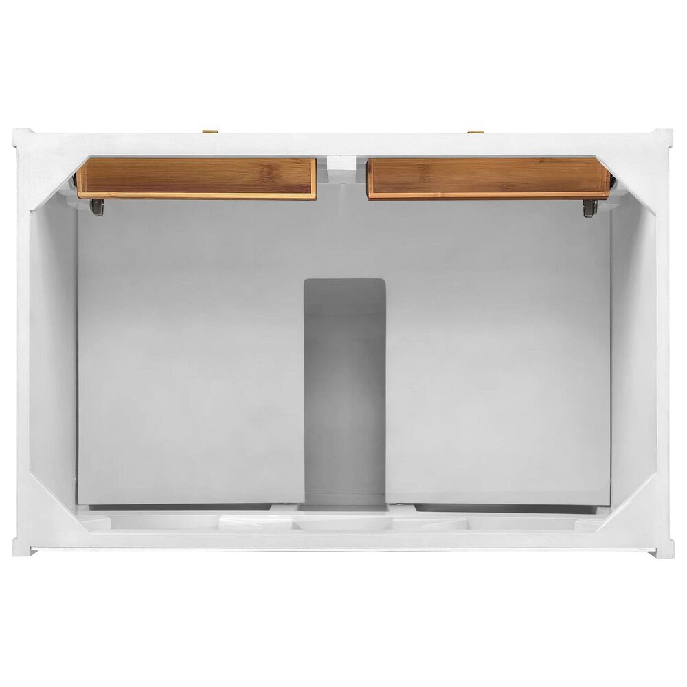James Martin Vanities Chicago 36&quot; Single Bathroom Vanity in Glossy White with 3 cm Eternal Jasmine Pearl Quartz Top and Rectangular Sink, , large