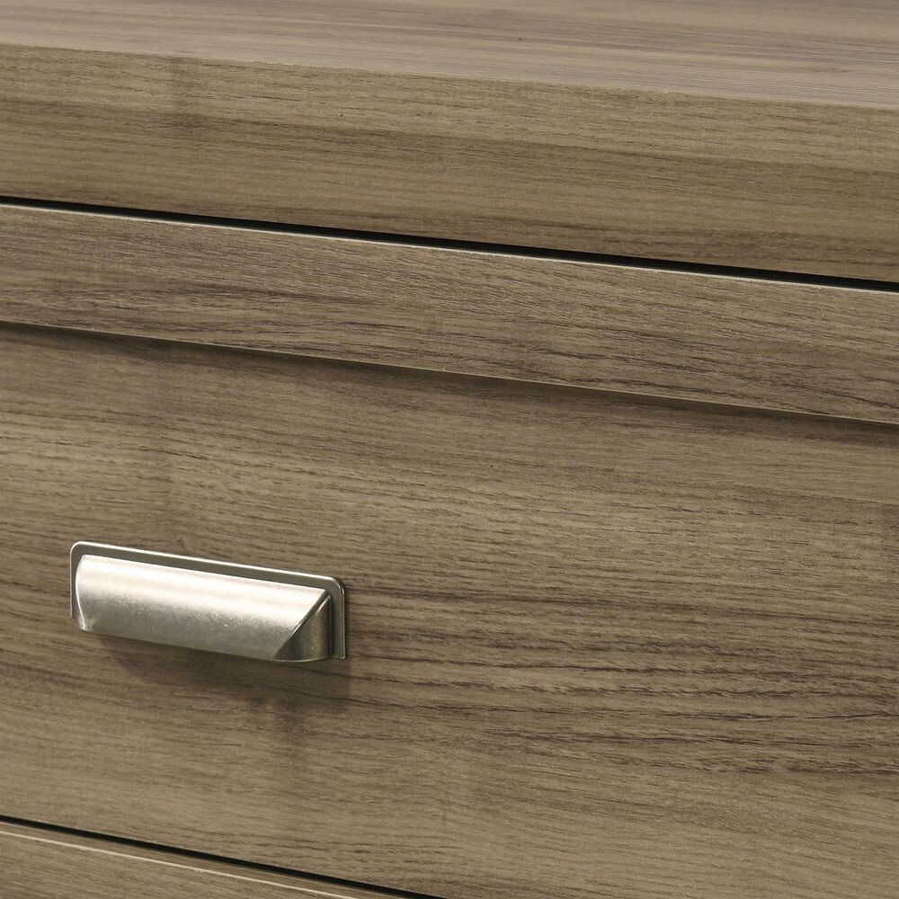 Crown Mark Valor 6-Drawer Dresser and Mirror in Light Brown, , large