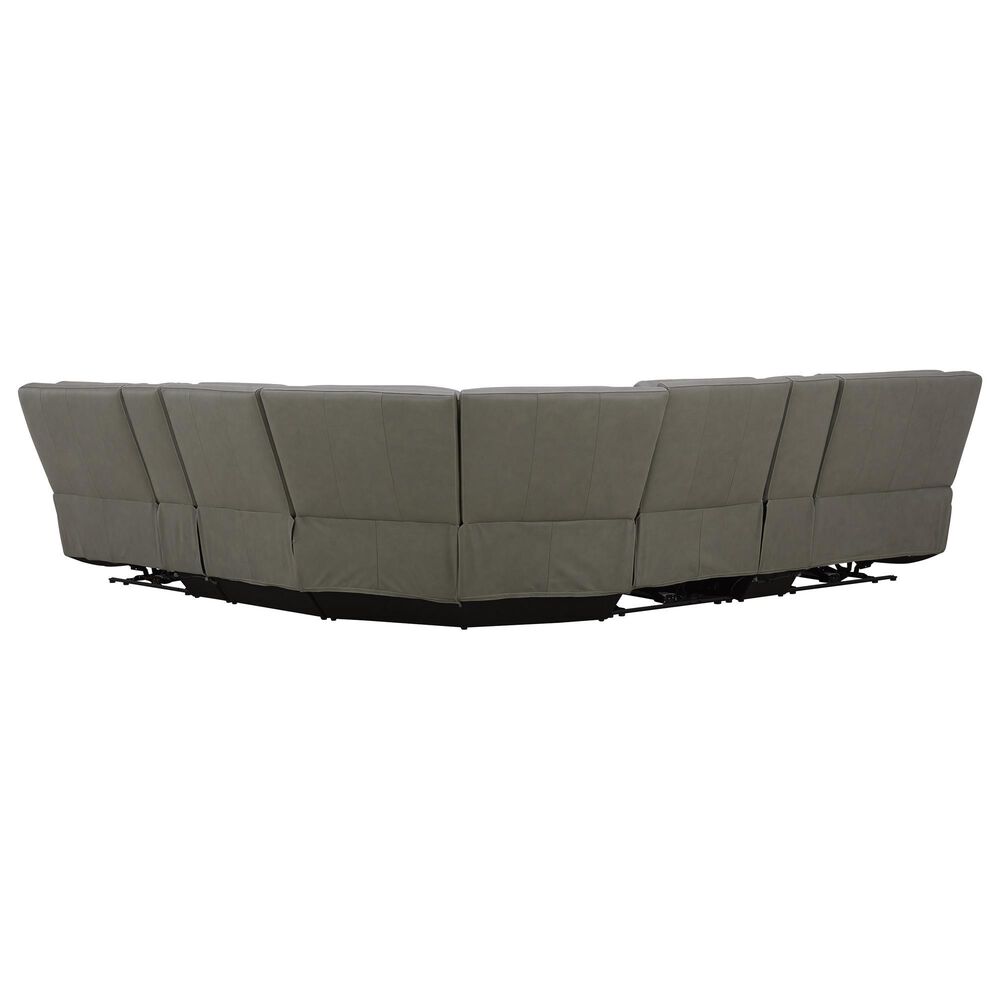 Interlochen 6-Piece Leather Power Reclining Sectional in Aline Light Gray, , large