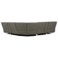 Interlochen 6-Piece Leather Power Reclining Sectional in Aline Light Gray, , large