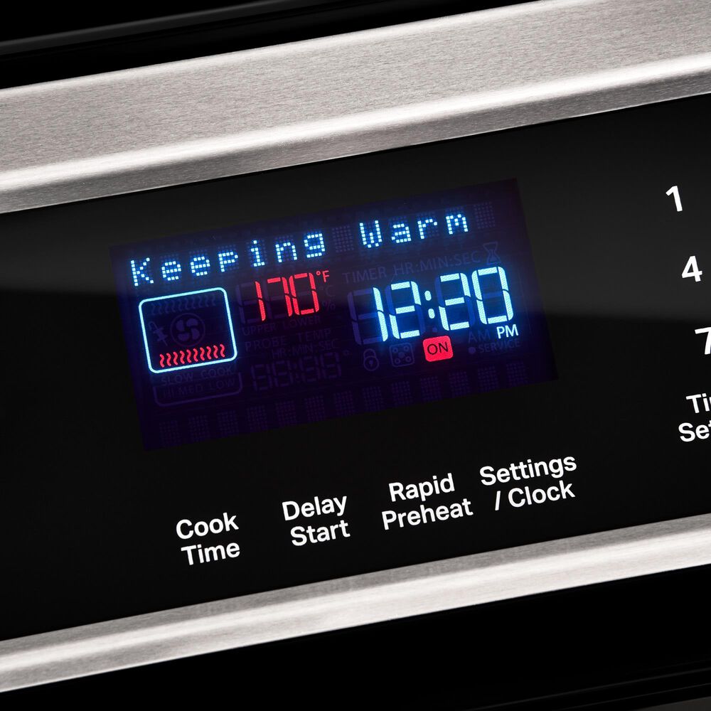 Whirlpool 2-Piece Kitchen Package with 6.4 Cu. Ft. Induction Range and 1.1 Cu. Ft. Flush Mount Microwave in Fingerprint Resistant Stainless Steel, , large