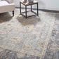 Feizy Carrington 5"6" x 8"6" Gray and Pink Area Rug, , large