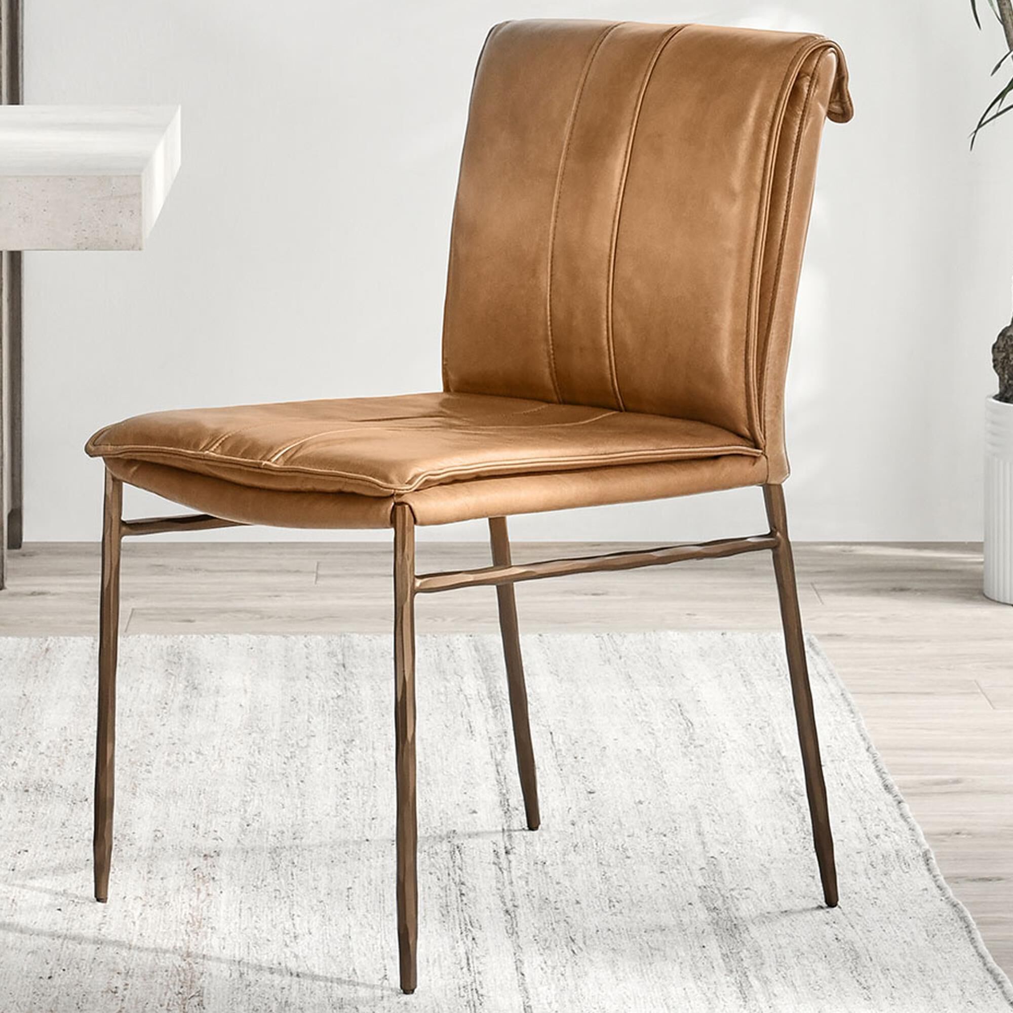Top grain leather parsons chairs outlet