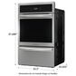 Frigidaire Gallery 24" Single Gas Wall Oven with Air Fry in Stainless Steel, , large