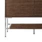 James Martin Vanities Mantova 47.3" Single Bathroom Vanity in Mid-Century Walnut and Brushed Nickel with 1.5 cm Glossy White Composite Stone Top and Rectangular Sink, , large