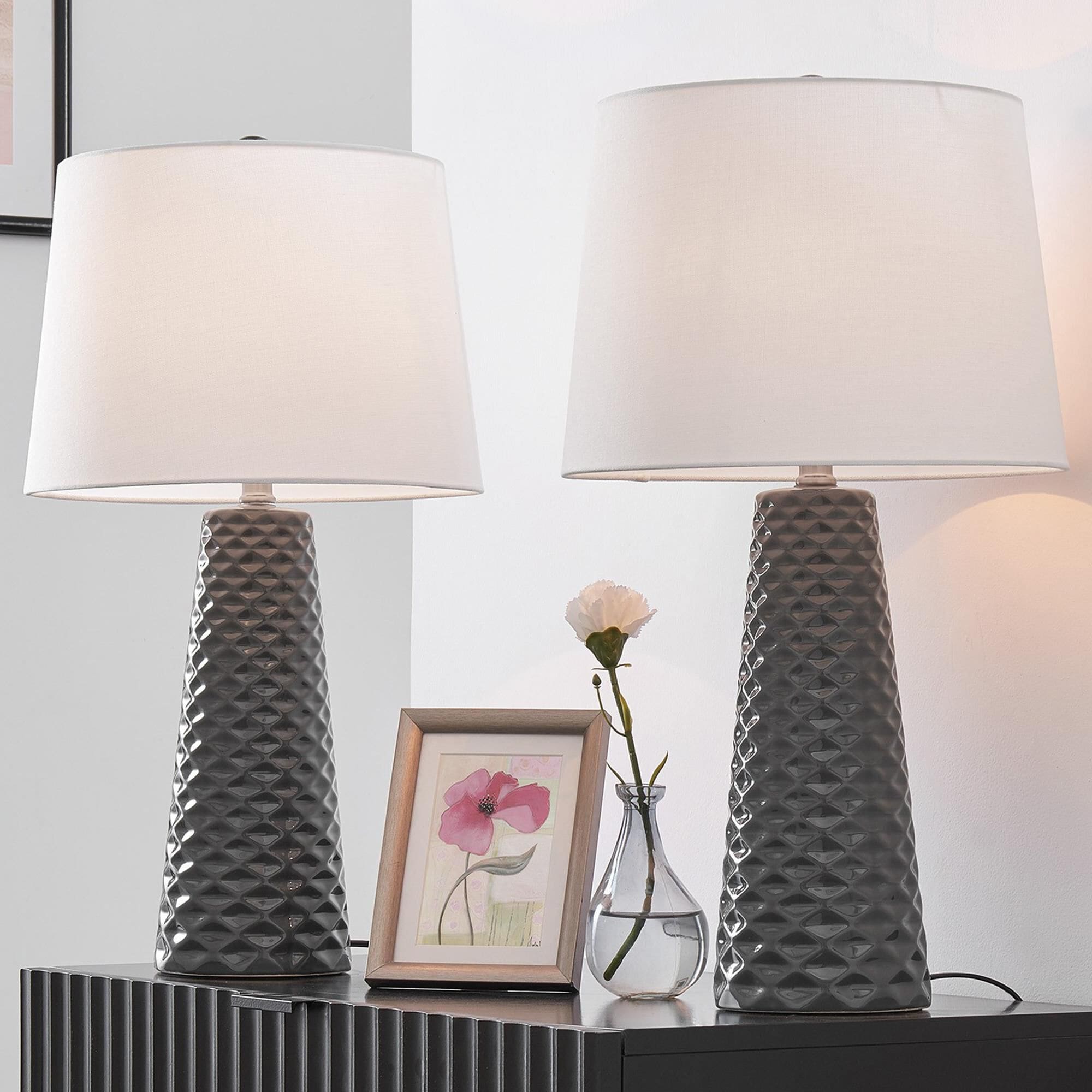 Jameson textured ceramic table lamps outlet