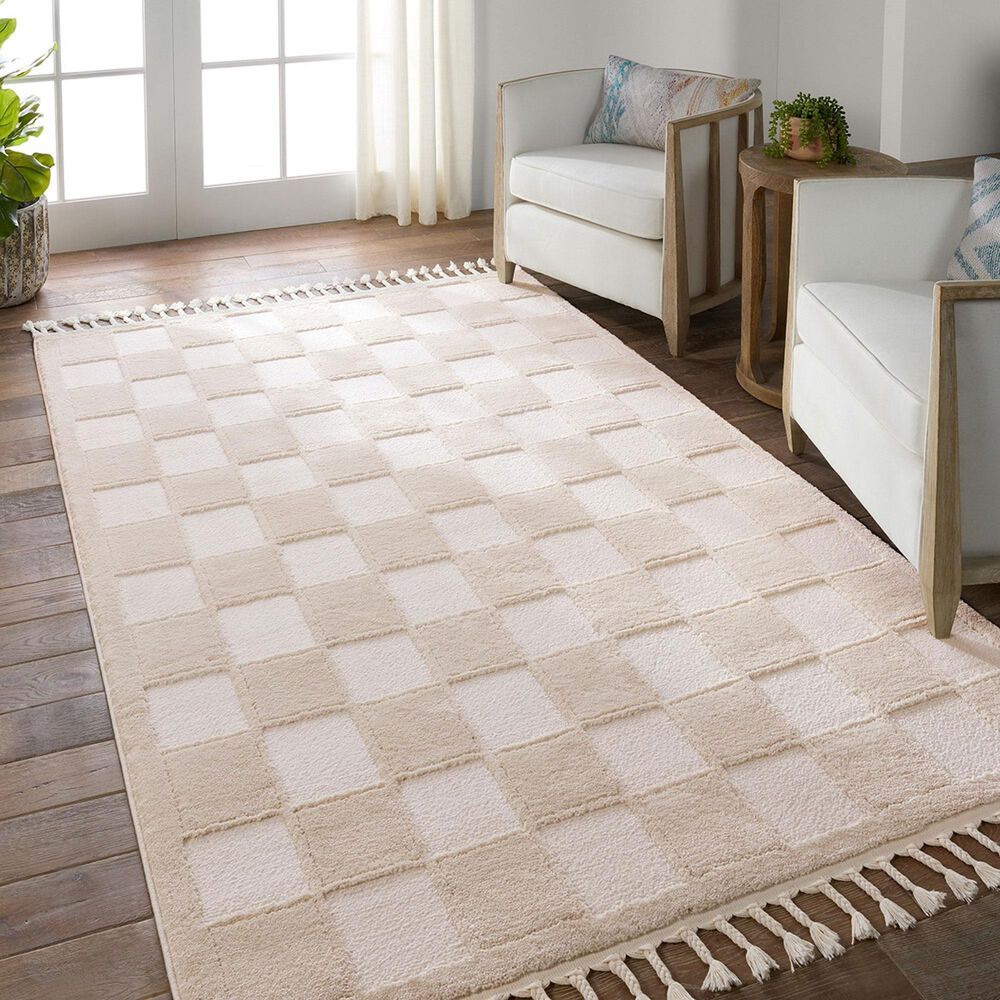 Jaipur Jaida Catanza Moonbeam and Rainy Day 5&#39; x 7&#39; Area Rug, , large