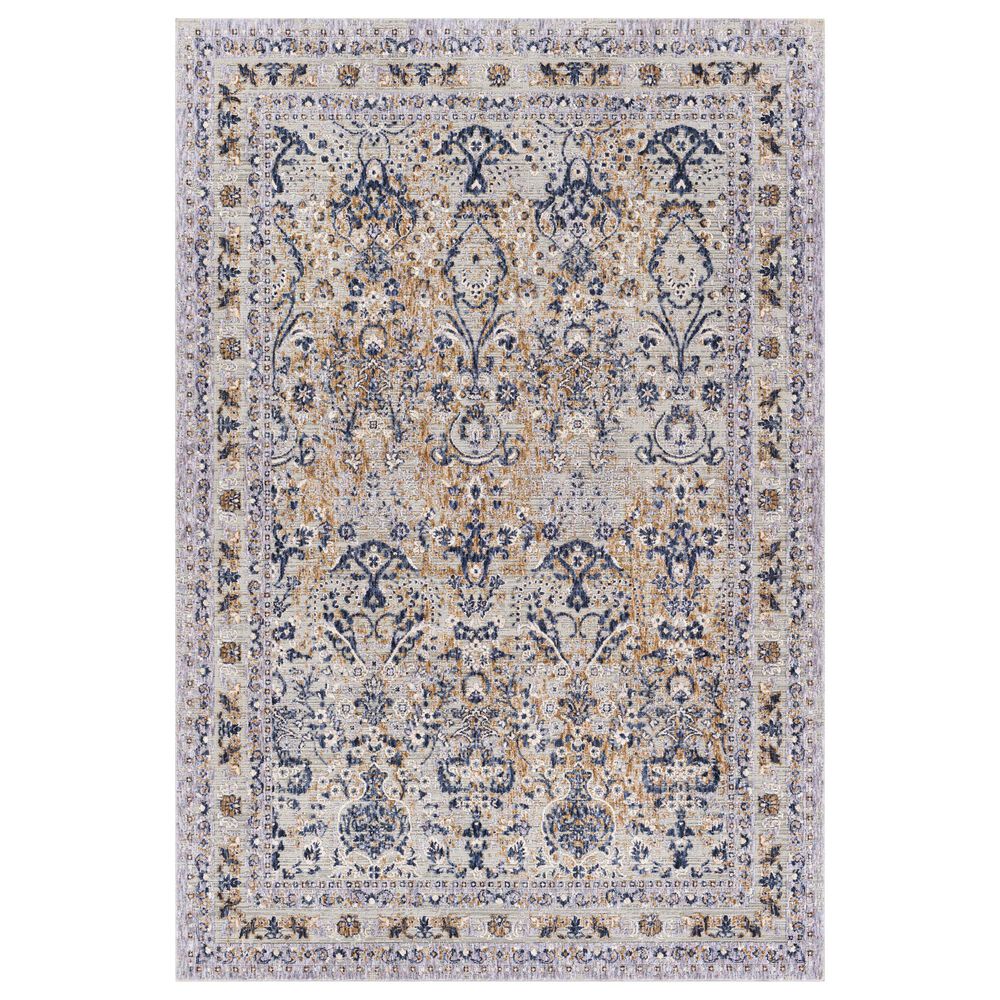 Surya Infinity 2"7" x 4" Dark Blue, Camel, Gray, Beige and Cream Area Rug, , large