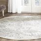 Safavieh Adirondack ADR101B-4R 4" x 4" Ivory/Silver Round Rug, , large