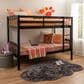 Linon Home Decor Twin Over Twin Bunk Bed in Black, , large