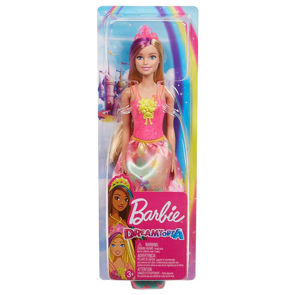 Mattel Barbie Dreamtopia Princess Doll Blonde with Purple Hairstreak, , large