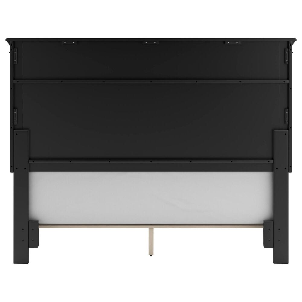 Ashley Lanolee 3-Piece Queen Bed with Two Nightstands in Black, , large