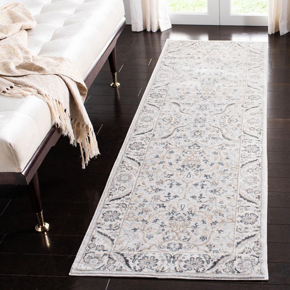 Safavieh Isabella 2&#39;2&quot; x 7&#39; Light Grey and Cream Runner, , large