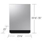Samsung 24" Bespoke Auto Open Door Dishwasher with 3rd Rack Washing System in Fingerprint Resistant Stainless Steel, , large