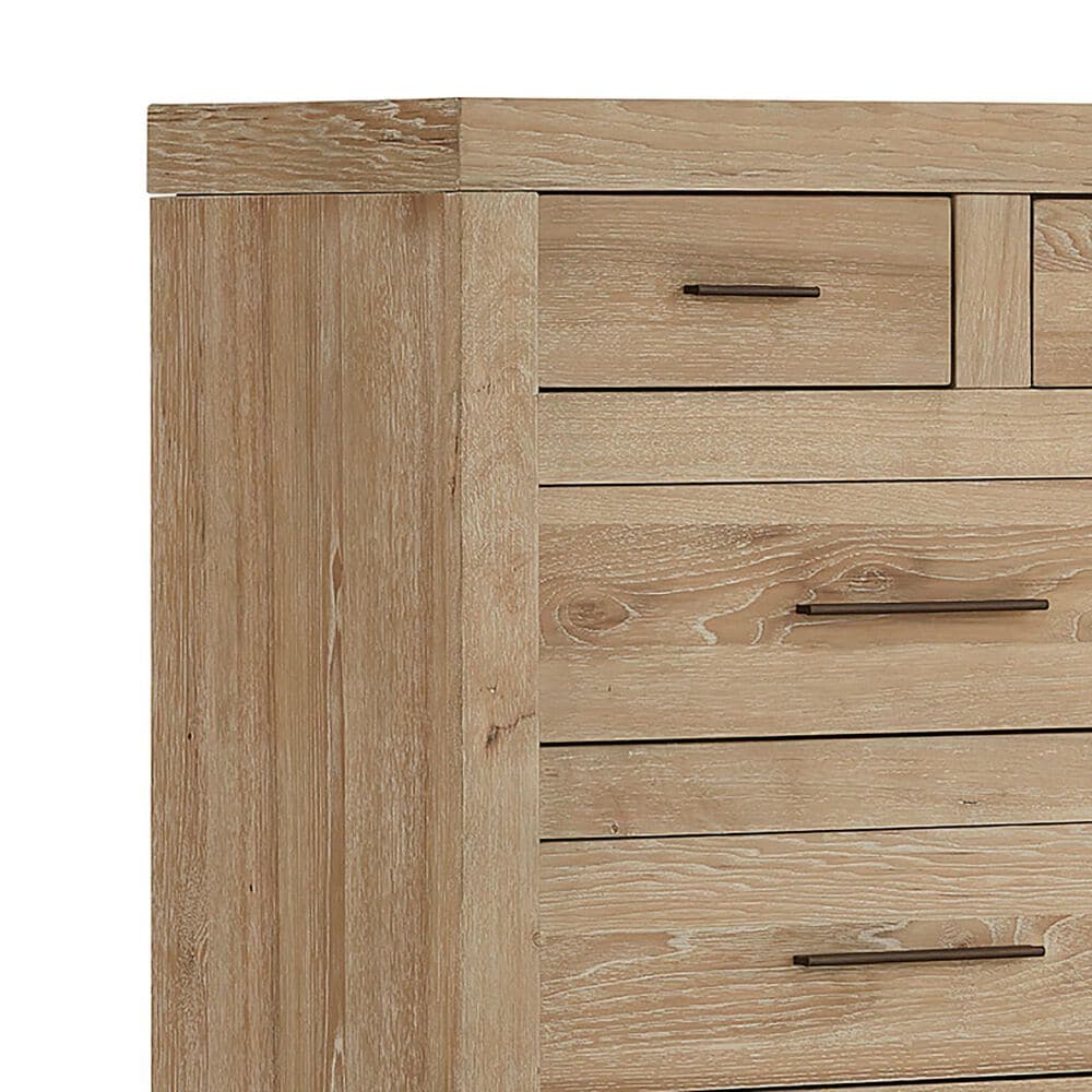 Riva Ridge Modern Loft 9-Drawer Chesser and Mirror in Khaki, , large