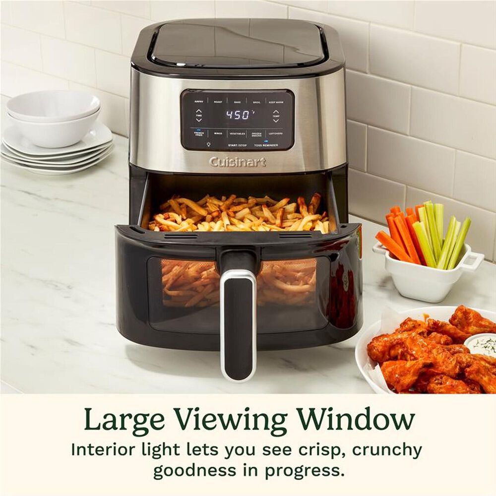 Cuisinart 6-Quart Basket Air Fryer in Black Stainless, , large