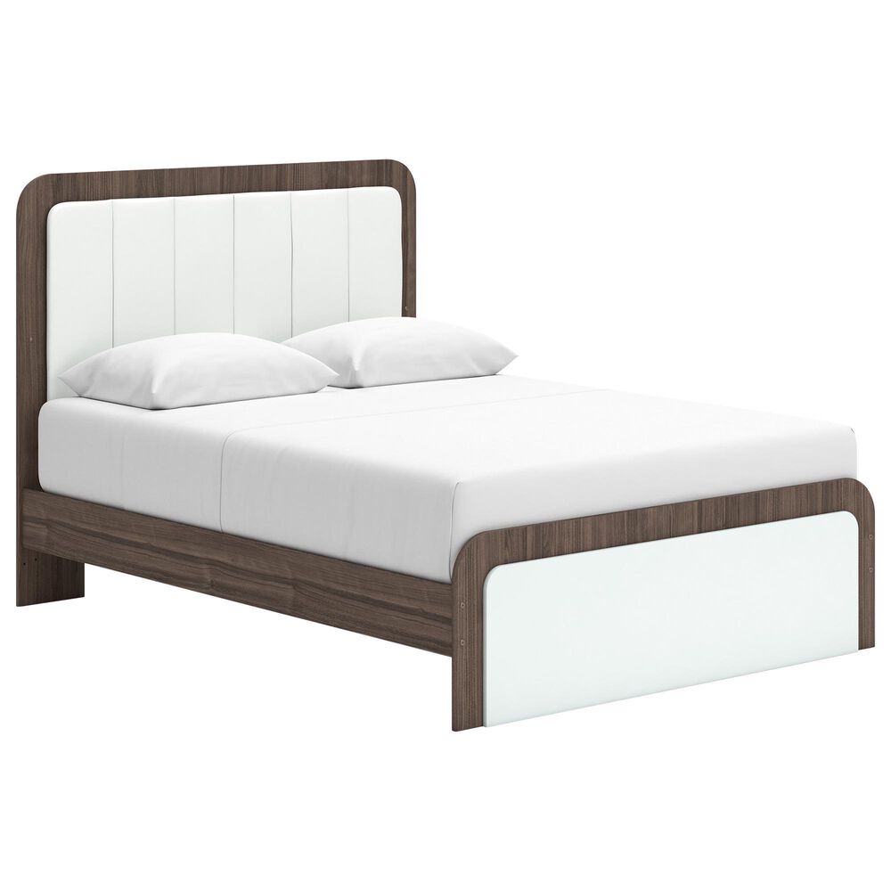 Ashley Kendanport 4 Piece Queen Bedroom Set in Brown and White, , large