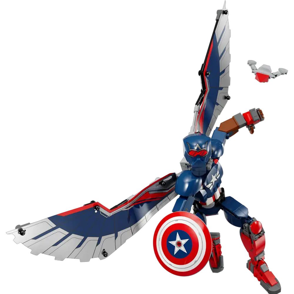 LEGO Marvel New Captain America Construction Figure, , large
