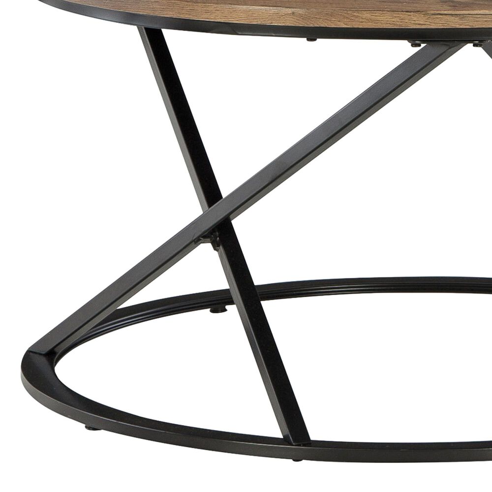 Ashley Cassbryn 3-Piece Occasional Table Set in Brown and Sleek Black, , large