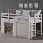 Forest Grove Sweet Dreams Low Loft Bed in Beautiful White and Grey, , large