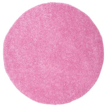 Safavieh August Shag  5"3" Round Pink Area Rug, , large