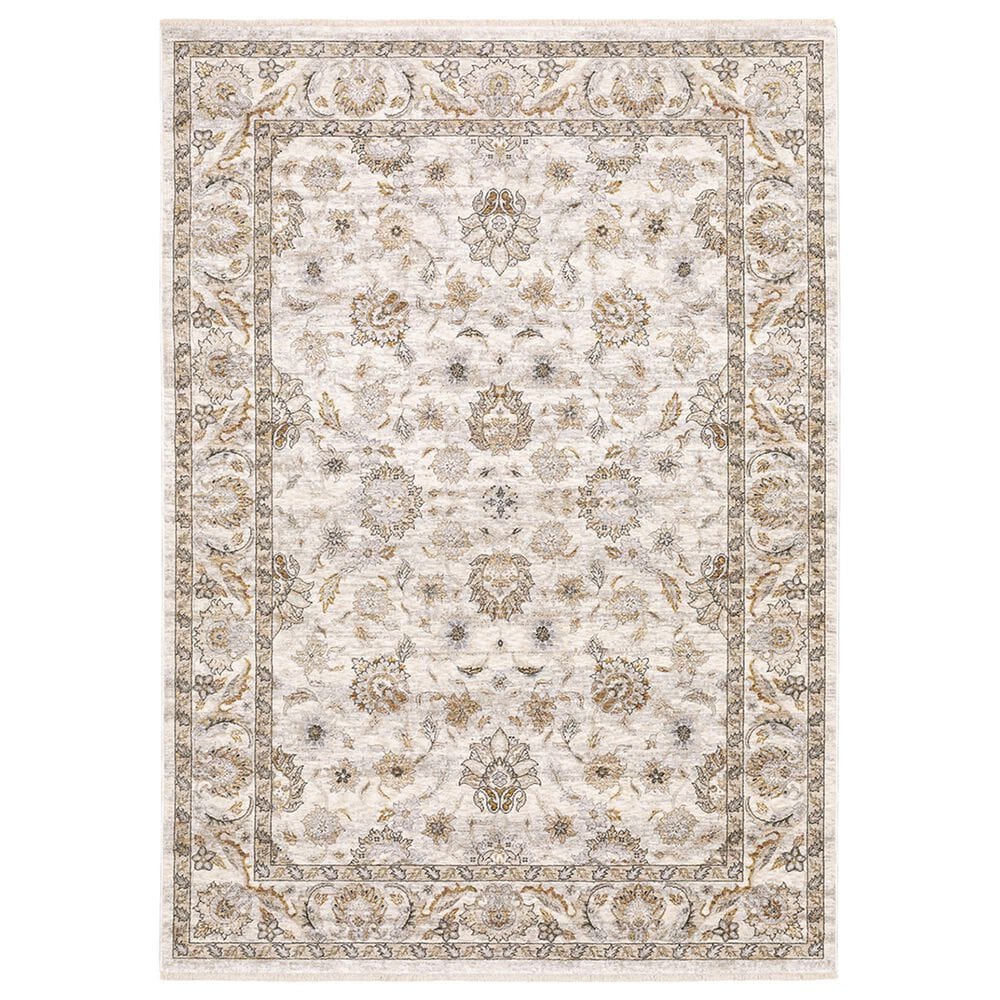 Oriental Weavers Maharaja Nepal 70W 9"10" x 12"10" Ivory Area Rug, , large