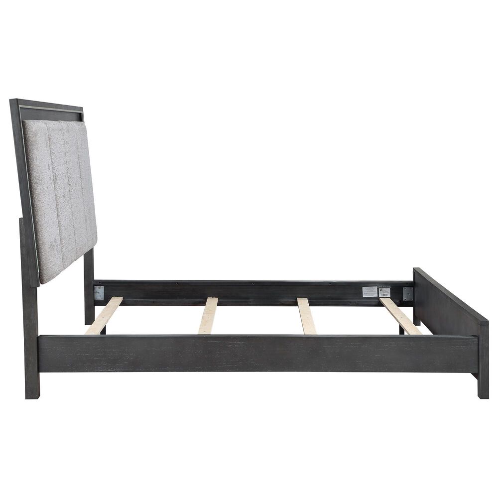 New Heritage Design Odessa 4-Piece Queen Bedroom Set in Charcoal and Silver, , large