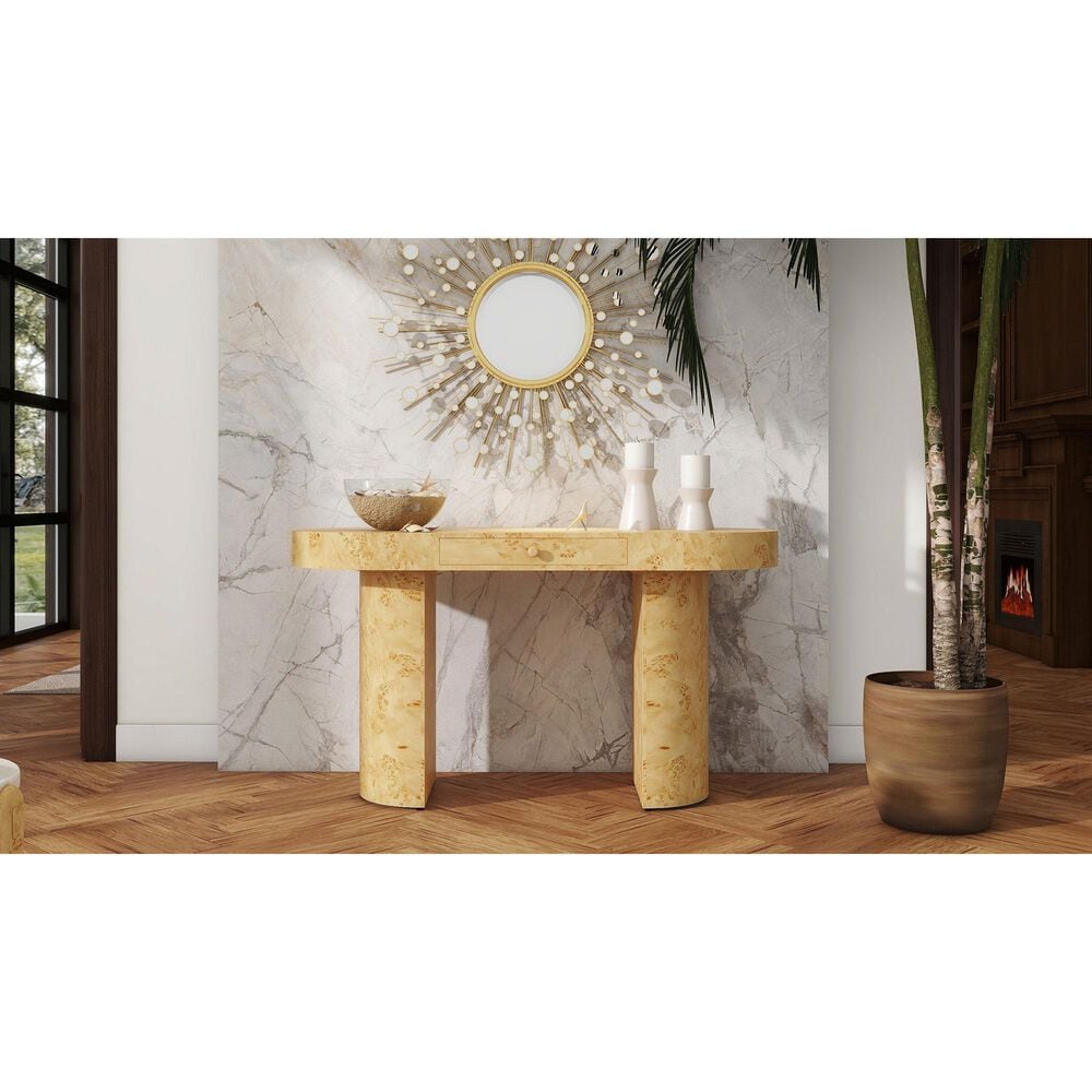 Jennifer Taylor Home Jesse Computer Desk in Warm Natural Brown, , large