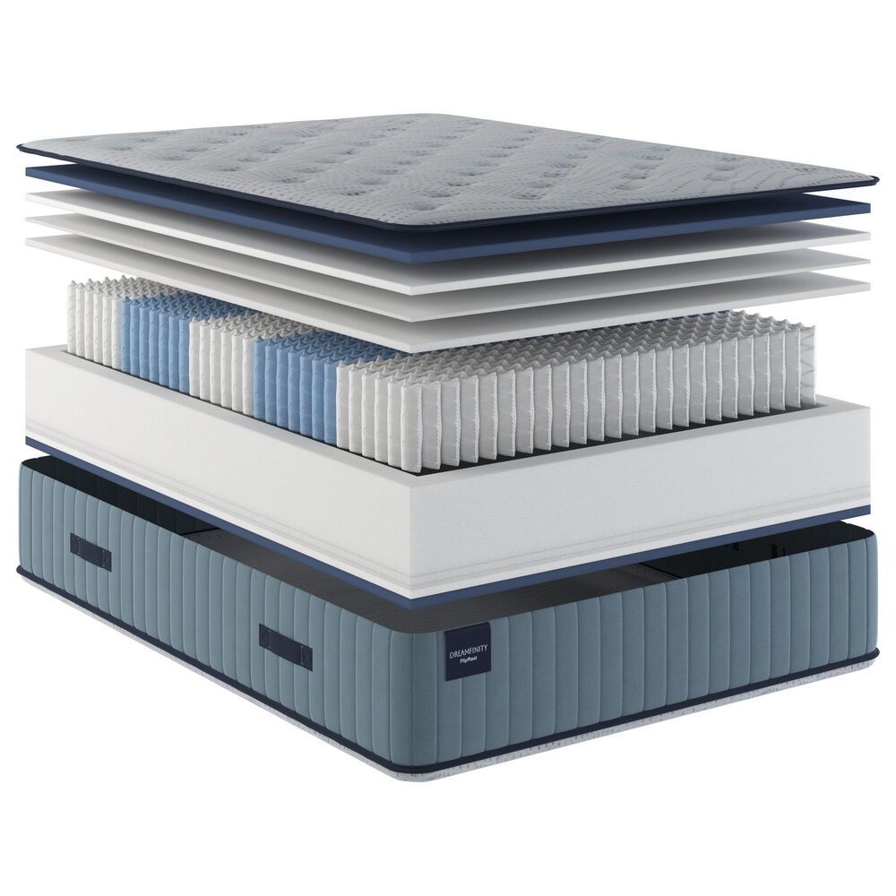Dreamfinity Fliprest Medium King Mattress with Low Profile Box Springs, , large