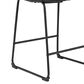 Ashley Centiar Upholstered Barstool in Black Faux Leather (Set of 2), , large