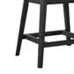 Armen Living Tutti Frutti Patio Counter Height Bar Stool with Light Gray Cushion in Black, , large