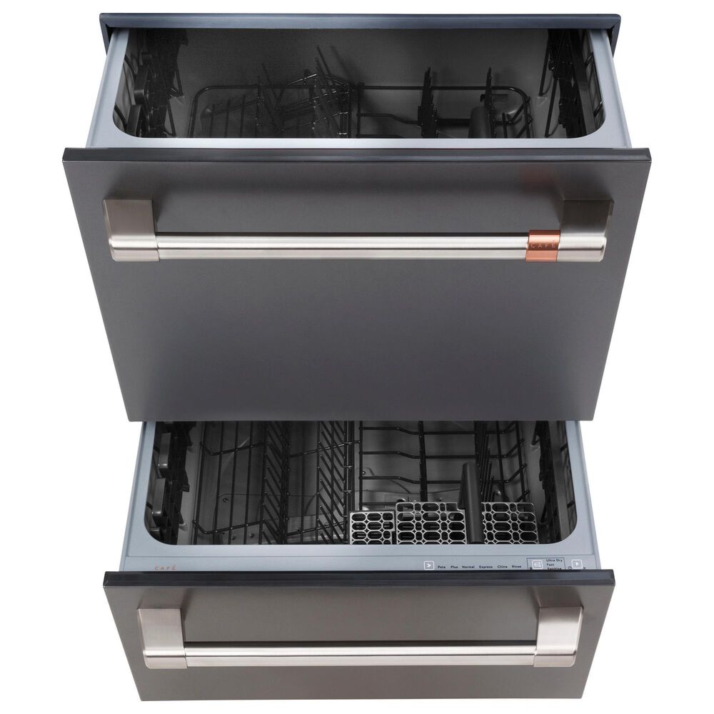 Cafe 24&quot; Double Drawer Dishwasher in Matte Black, , large