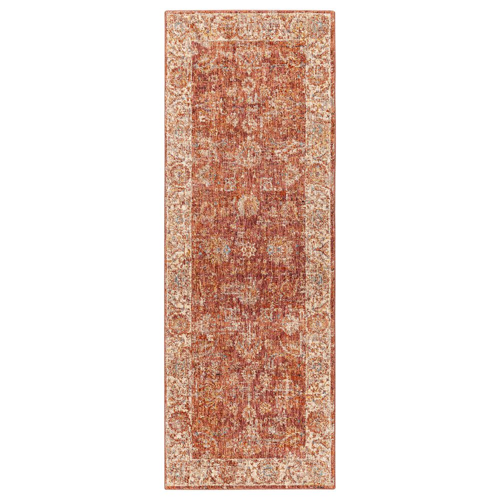 Surya Mirabel 2"7" x 10" Burnt Orange, Rose, Teal, Olive, Gray and Beige Runner, , large