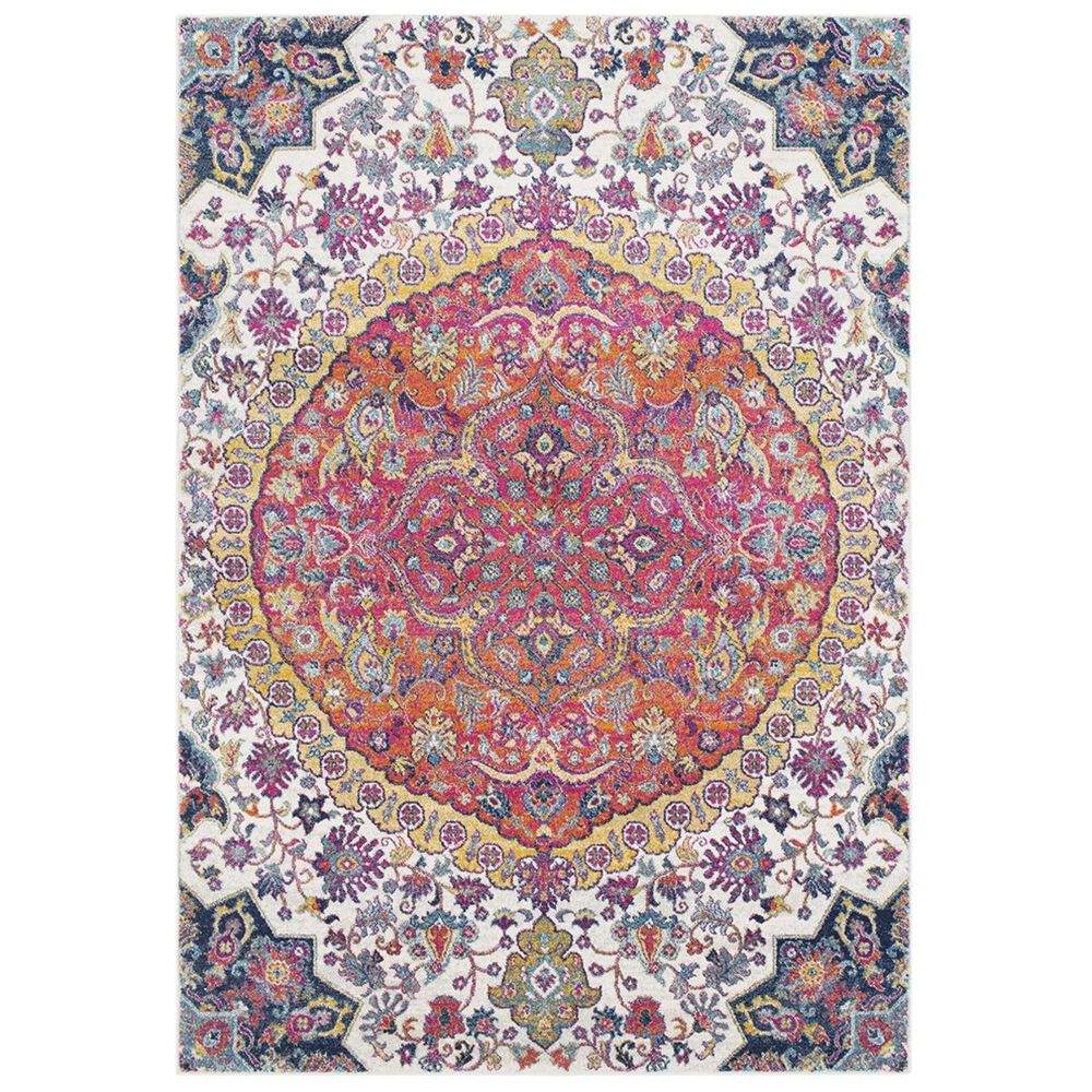 Surya Harput HAP-1045 7"10" x 10"3" Garnet and Orange Area Rug, , large