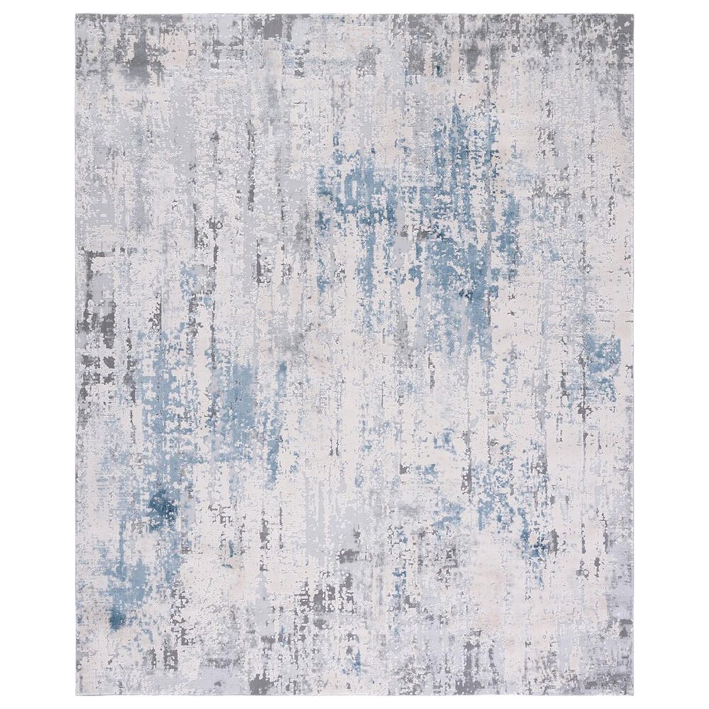 Safavieh Invista INV486F 8" x 10" Grey and Blue Area Rug, , large